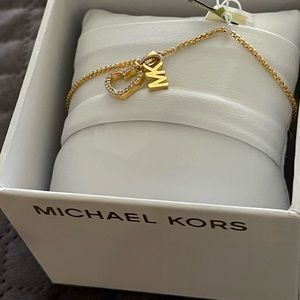 Michael Kors heart charm bracelet